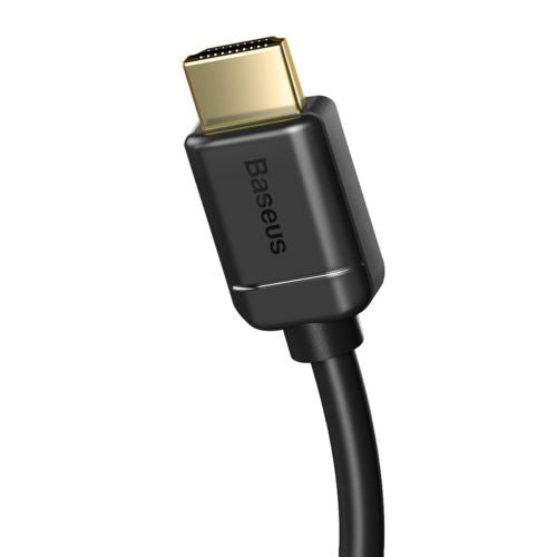 Câble vidéo Baseus haute définition HDMI vers HDMI 4K 60 Hz, 3D HDR, 18 Gbit/s, 1 m, noir (CAKGQ-A01)