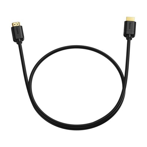 Câble vidéo baseus haute définition hdmi vers hdmi 4k 60 hz 3d hdr 18 gbit/s 1 m noir cakgq-a01
