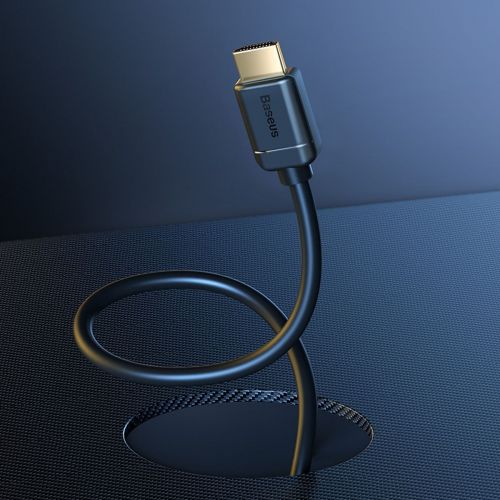 Câble vidéo Baseus haute définition HDMI vers HDMI 4K 60 Hz, 3D HDR, 18 Gbit/s, 1 m, noir (CAKGQ-A01)