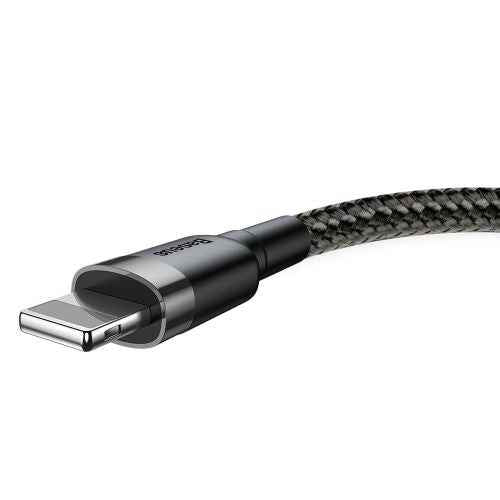 Baseus Lightning Cafule Cable 2.4A 0.5m Gray + Black (CALKLF-AG1)