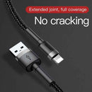 Baseus Lightning Cafule Cable 2.4A 0.5m Gray + Black (CALKLF-AG1)