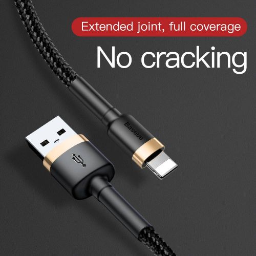 Câble Lightning Baseus 1,5 A 2 m Or + Noir (CALKLF-CV1)