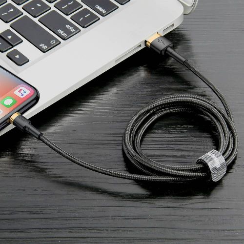 Câble Lightning Baseus 1,5 A 2 m Or + Noir (CALKLF-CV1)
