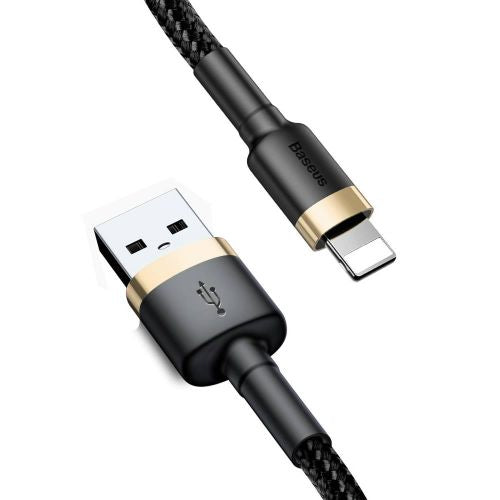 Câble Lightning Baseus 1,5 A 2 m Or + Noir (CALKLF-CV1)