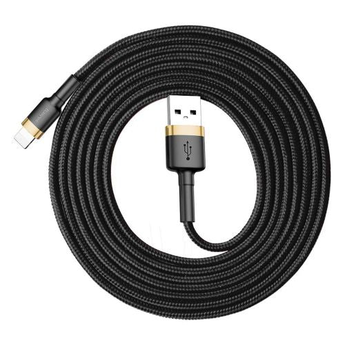 Câble Lightning Baseus 1,5 A 2 m Or + Noir (CALKLF-CV1)