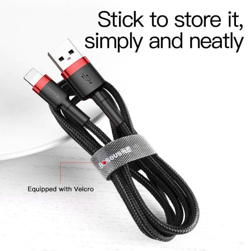 Câble Lightning Baseus 2 A, 3 m, rouge/noir (CALKLF-R91)
