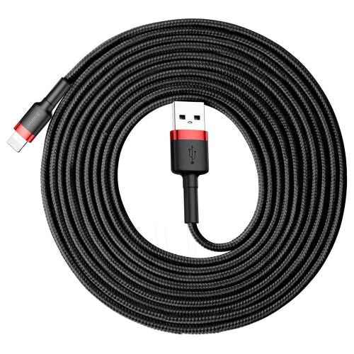 Câble Lightning Baseus 2 A, 3 m, rouge/noir (CALKLF-R91)