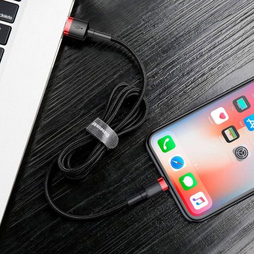Câble lightning baseus 2 a 3 m rouge/noir calklf-r91