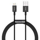 Baseus Lightning Superior Series cable, Fast Charging, Data 2.4A, 1m Black (CALYS-A01)