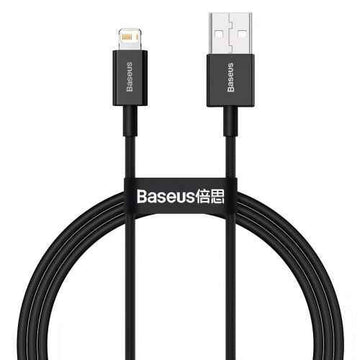 Baseus Lightning Superior Series cable, Fast Charging, Data 2.4A, 1m Black (CALYS-A01)