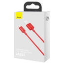 Câble Baseus Lightning Superior Series, charge rapide, données 2,4 A, 1 m, rouge (CALYS-A09)