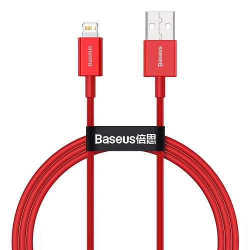 Câble Baseus Lightning Superior Series, charge rapide, données 2,4 A, 1 m, rouge (CALYS-A09)