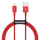 Câble Baseus Lightning Superior Series, charge rapide, données 2,4 A, 1 m, rouge (CALYS-A09)