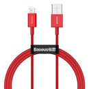 Câble Baseus Lightning Superior Series, charge rapide, données 2,4 A, 1 m, rouge (CALYS-A09)