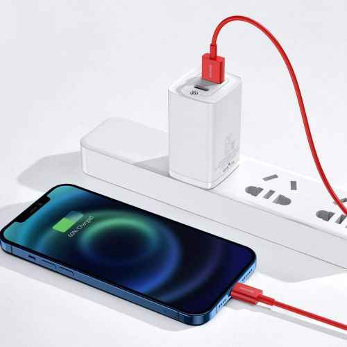 Câble Baseus Lightning Superior Series, charge rapide, données 2,4 A, 1 m, rouge (CALYS-A09)