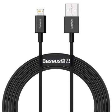 Baseus Lightning Superior Series cable, Fast Charging, Data 2.4A, 2m Black (CALYS-C01)
