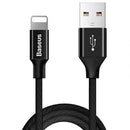 Câble Lightning Baseus Yiven Apple 2 A 1,8 m Noir (CALYW-A01)