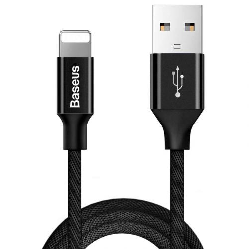 Câble Lightning Baseus Yiven Apple 2 A 1,8 m Noir (CALYW-A01)