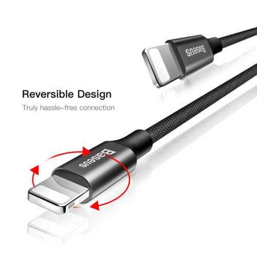 Câble Lightning Baseus Yiven Apple 2 A 1,8 m Noir (CALYW-A01)
