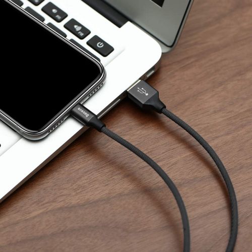 Câble Lightning Baseus Yiven Apple 2 A 1,8 m Noir (CALYW-A01)