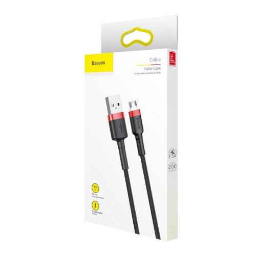Cable Micro USB Baseus Cafule 1.5A 2m (red & black)