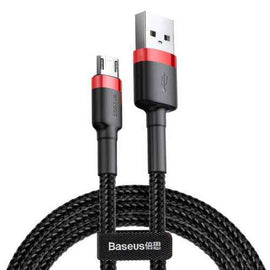 Baseus Micro USB Cafule Cable 1.5A 2m Red + Black (CAMKLF-C91)