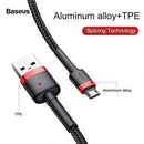 Cable Micro USB Baseus Cafule 1.5A 2m (red & black)