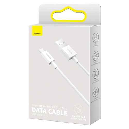 Baseus Micro USB Superior cable, fast charging cable 2A 1m White (CAMYS-02)