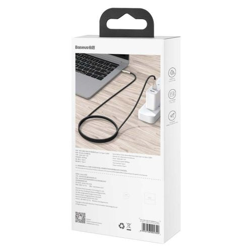 Câble de téléphone portable baseus catjk-c01 noir 1 m usb c