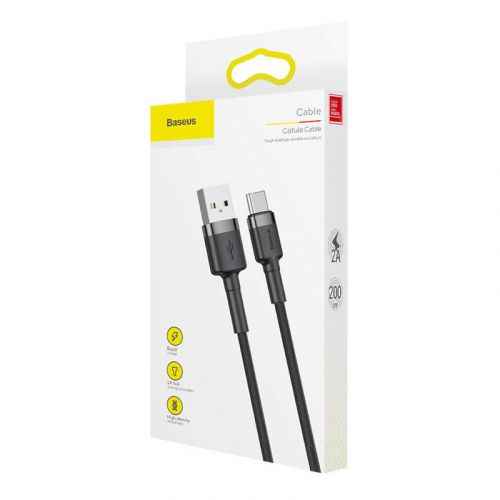 Câble USB Baseus CATKLF-CG1 2 m USB A USB C Noir, Gris