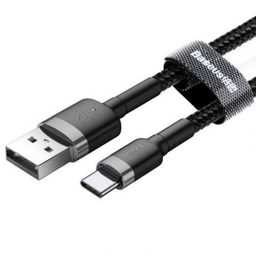 Câble USB Baseus CATKLF-CG1 2 m USB A USB C Noir, Gris