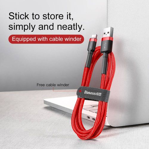 Câble de téléphone portable baseus catklf-u09 noir rouge 3 m usb a usb c