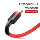 Baseus CATKLF-U09 mobile phone cable Black, Red 3 m USB A USB C
