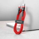 Baseus CATKLF-U09 mobile phone cable Black, Red 3 m USB A USB C