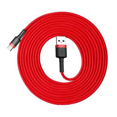 Baseus CATKLF-U09 mobile phone cable Black, Red 3 m USB A USB C