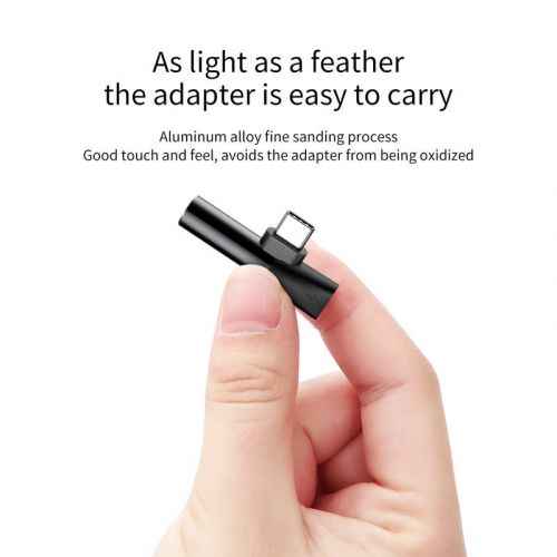 Adapteris Baseus L41 USB-C to Mini Jack 3.5mm + USB-C