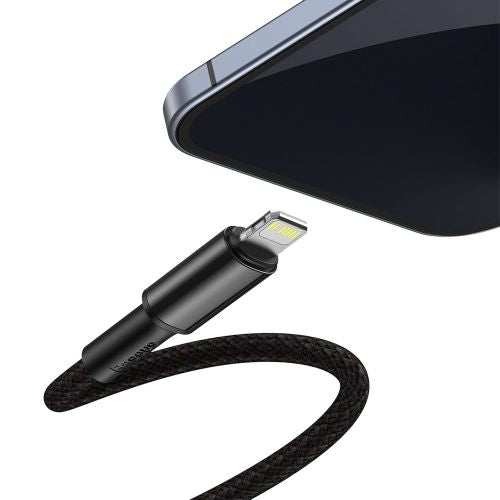 Câble de charge rapide tressé haute densité Baseus Type-C Lightning PD 20 W 1 m Noir (CATLGD-01)