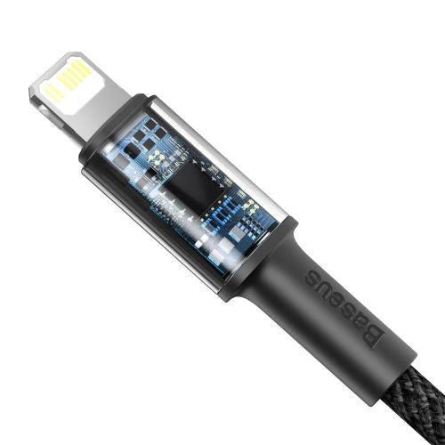 Câble de charge rapide tressé haute densité Baseus Type-C Lightning PD 20 W 1 m Noir (CATLGD-01)