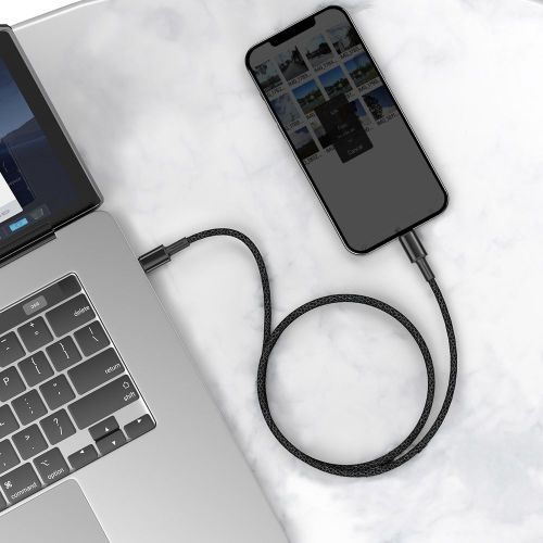 Câble de charge rapide tressé haute densité Baseus Type-C Lightning PD 20 W 1 m Noir (CATLGD-01)
