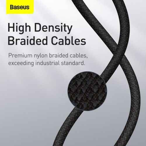 Baseus Type-C - Lightning High Density Braided Fast charging cable, PD 20W, 2m, Black (CATLGD-A01)
