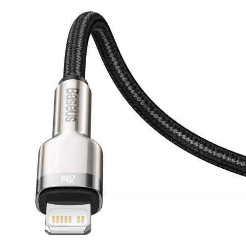 Kabelis Baseus Metal Type C - Lightning 1m Melns