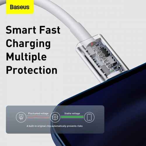 Baseus Type-C - Lightning Superior Series fast charging data cable PD 20W 1m White (CATLYS-A02)