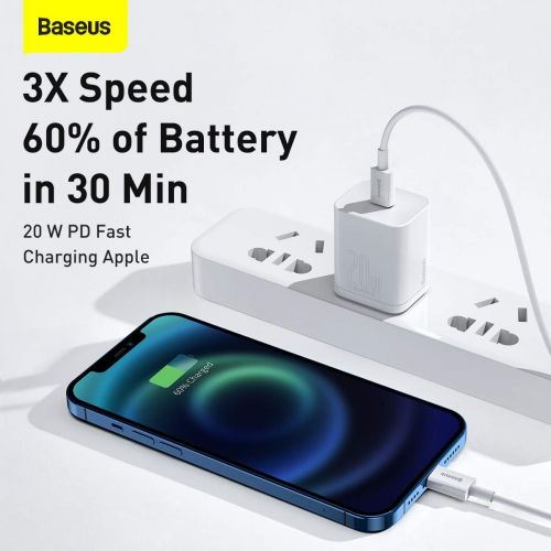 Baseus Superior Series Cable USB-C to Lightning, 20W, PD, 1,5m (white)