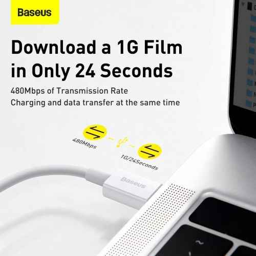 Baseus Superior Series Cable USB-C to Lightning, 20W, PD, 1,5m (white)