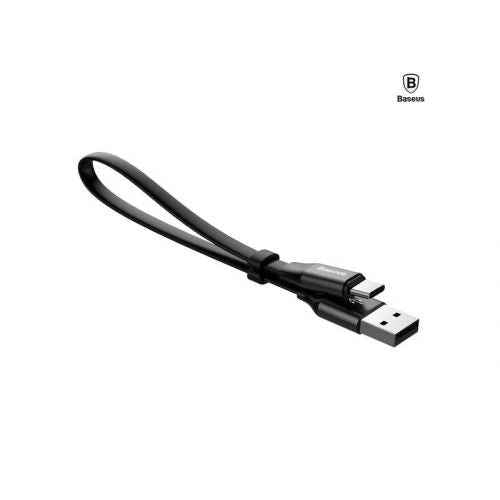 Baseus Type-C Nimble Cable Portable, 2A, 0.23m, Black (CATMBJ-01)