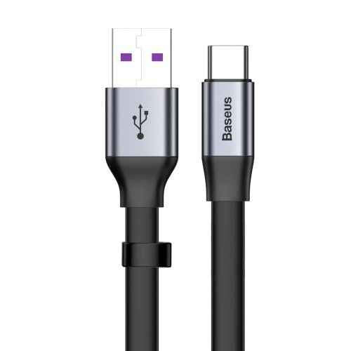 Câble de données Baseus Type-C Simple HW à charge rapide 40 W 5 A 23 cm Gris (CATMBJ-BG1)