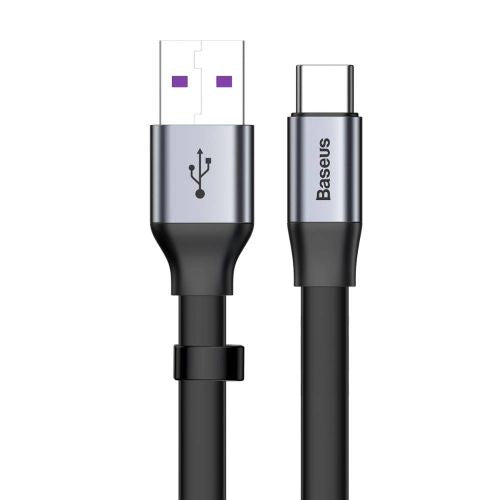 Câble de données Baseus Type-C Simple HW à charge rapide 40 W 5 A 23 cm Gris (CATMBJ-BG1)