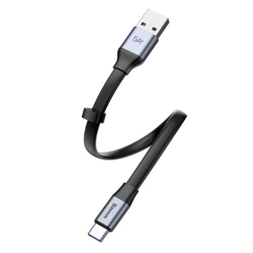 Câble de données Baseus Type-C Simple HW à charge rapide 40 W 5 A 23 cm Gris (CATMBJ-BG1)