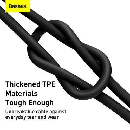 Baseus Type-C Superior series fast charging data cable, 66W(11V/6A), 2m, Black (CATYS-A01)