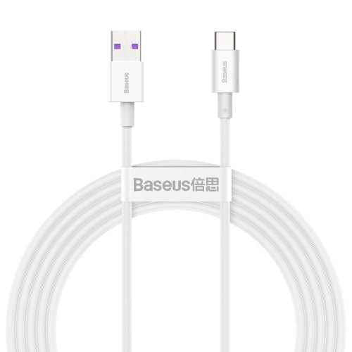 Baseus Type-C Superior series fast charging data cable 66W (11V/6A) 2m White (CATYS-A02)